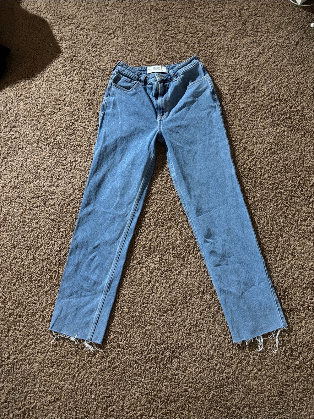 Hollister Light Blue Straight-Leg Women's Jeans